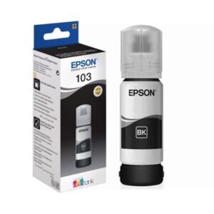 Epson 103 Noir – Bouteille d’encre Epson EcoTank d’origine (C13T00S14A)